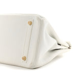 Taurillon Clemence Birkin 30 White