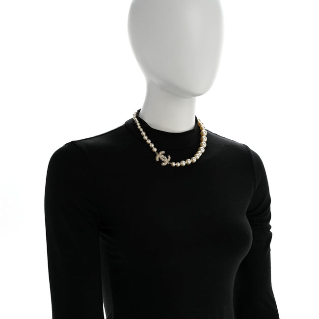 Pearl CC 100th Anniversary Necklace Light Gold Main Image