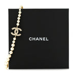 Pearl CC 100th Anniversary Necklace Light Gold