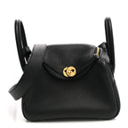 Taurillon Clemence Mini Lindy 20 Black