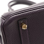 Taurillon Clemence Birkin 30 Raisin