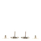 Crystal CC Earrings Silver