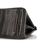 Matte Niloticus Crocodile Birkin 35 Graphite