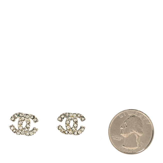 Crystal CC Earrings Silver Main Image