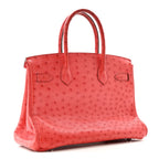 Ostrich Birkin 30 Rouge Vif