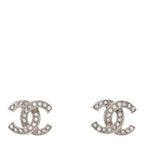 Crystal CC Earrings Silver