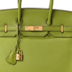 Togo Birkin 35 Vert Anis