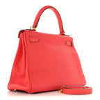 Togo Kelly Retourne 28 Rouge Pivoine