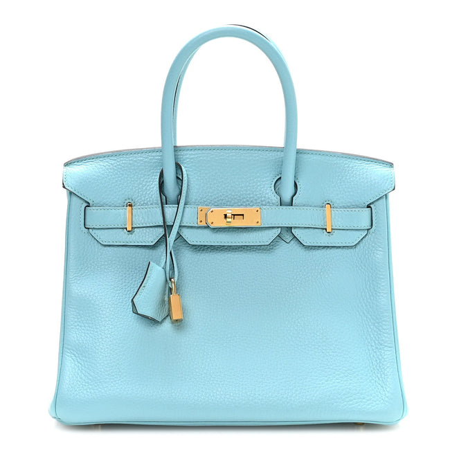 Togo Birkin 30 Bleu Saint Cyr Hover Image
