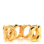 Metal Chain Link Cuff Bracelet Gold
