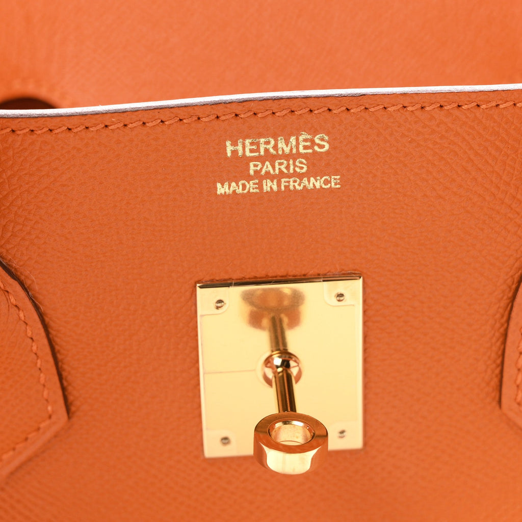 Epsom Birkin 35 Orange