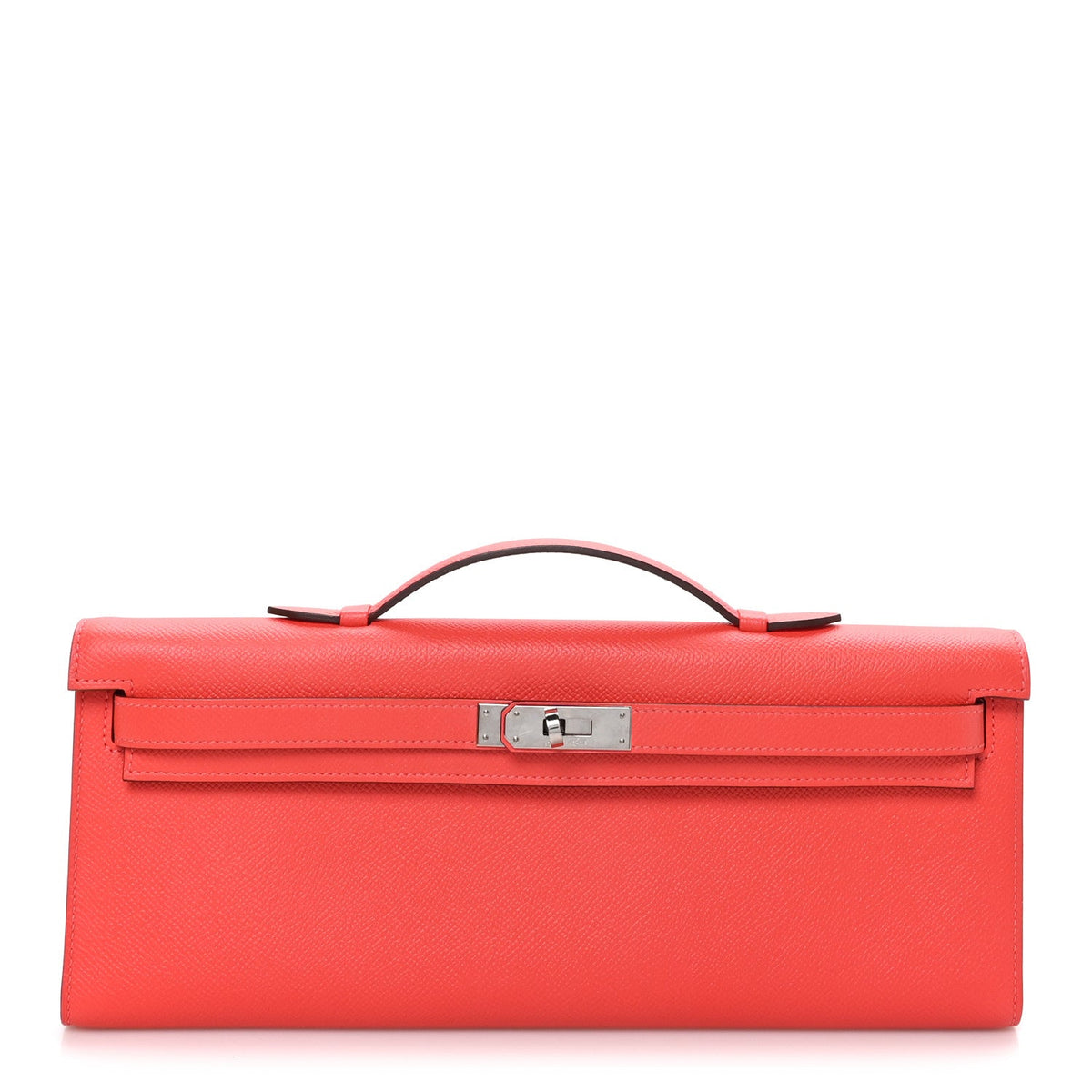 Epsom Kelly Cut Clutch Pochette Rose Jaipur