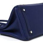 Togo Swift Officier Birkin 30 Bleu Encre Rouge H