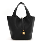 Taurillon Clemence Picotin Lock 22 MM Black