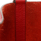 Taurillon Clemence Picotin Lock 22 MM Rouge Casaque