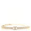 Crystal Sparkling Wheat CC Choker Necklace Gold