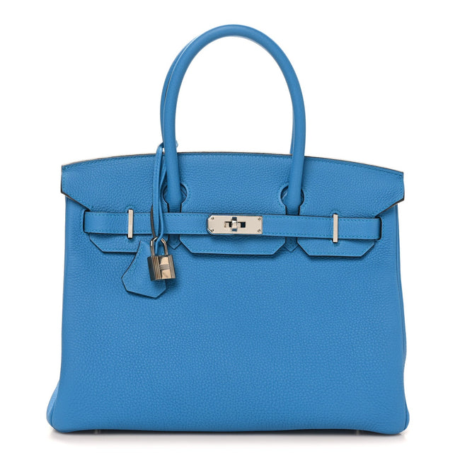 Togo Verso Birkin 30 Bleu Zanzibar Malachite Hover Image