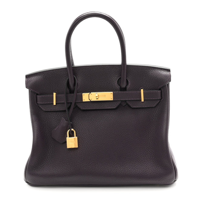 Taurillon Clemence Birkin 30 Raisin Hover Image