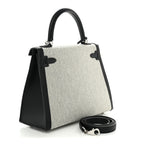 Toile H Swift Kelly Sellier 25 Ecru Black