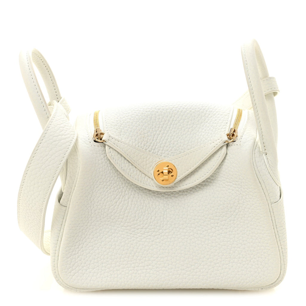 Taurillon Clemence Mini Lindy 20 New White