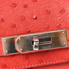 Ostrich Birkin 30 Rouge Vif