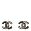 Ruthenium Crystal CC Earrings Black