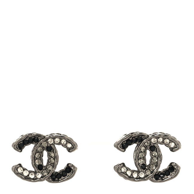 Ruthenium Crystal CC Earrings Black Hover Image