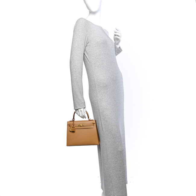 Madame Calfskin Verso Kelly Sellier 25 Biscuit White Main Image