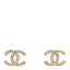 Crystal CC Earrings Gold