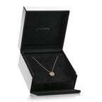 18K Yellow Gold Diamond Bouton de Camelia Pendant Necklace