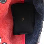 Taurillon Clemence Casaque Picotin Lock 18 PM Rose Extreme Bleu Nuit