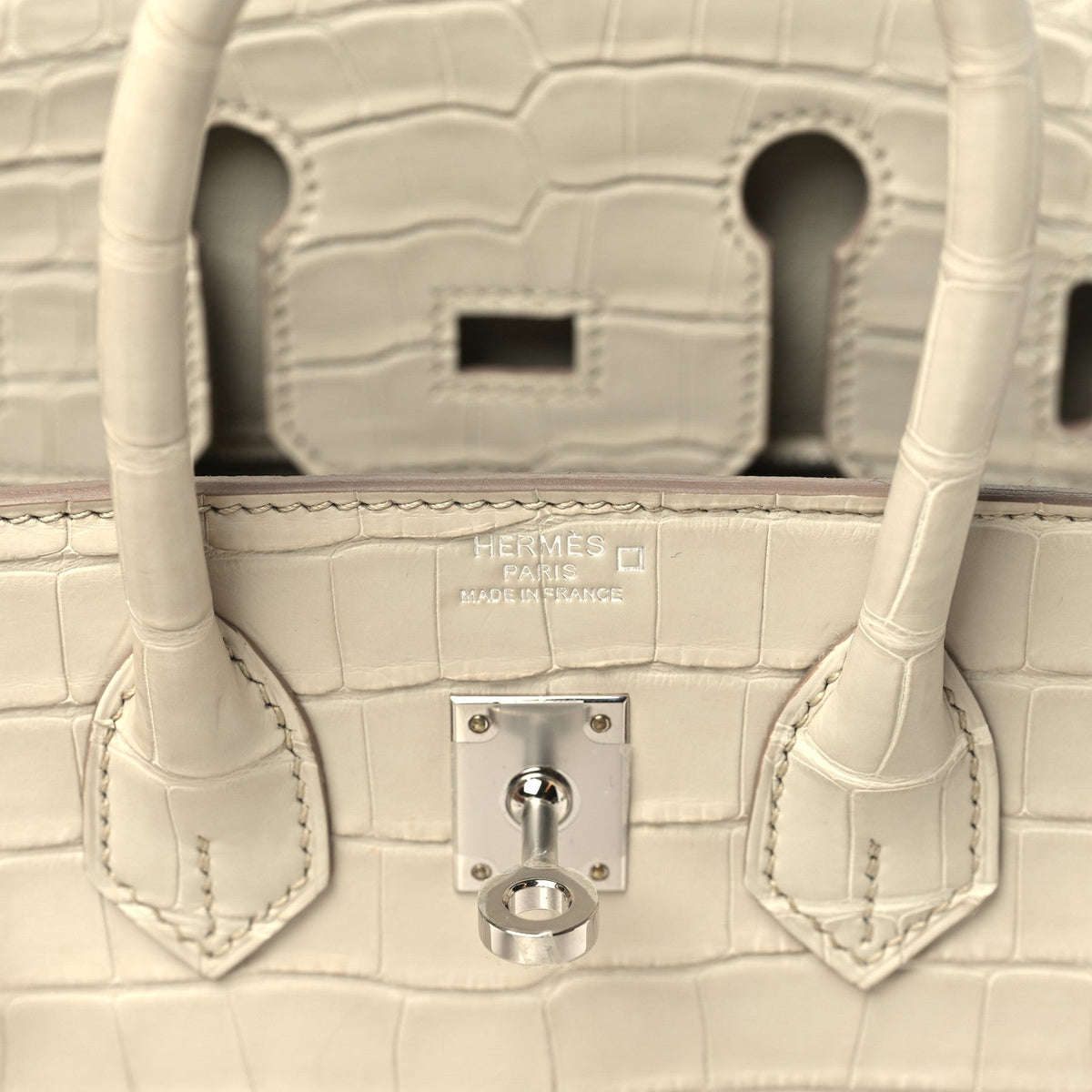 Matte Alligator Birkin 25 Beton
