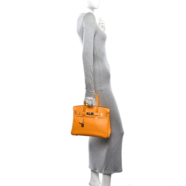 Epsom Candy Birkin 30 Jaune D'Or Feu Main Image