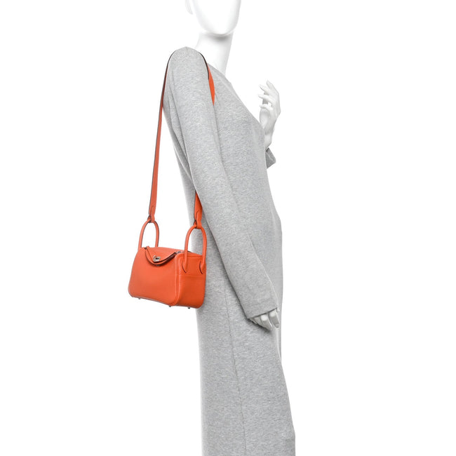 Taurillon Clemence Mini Lindy 20 Feu Main Image