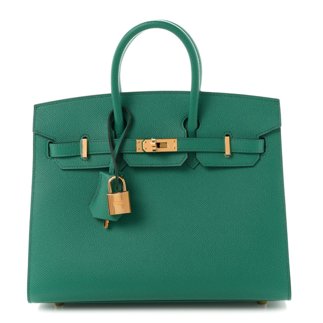 Epsom Birkin Sellier 25 Vert Jade Hover Image