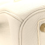Taurillon Clemence Birkin 30 White