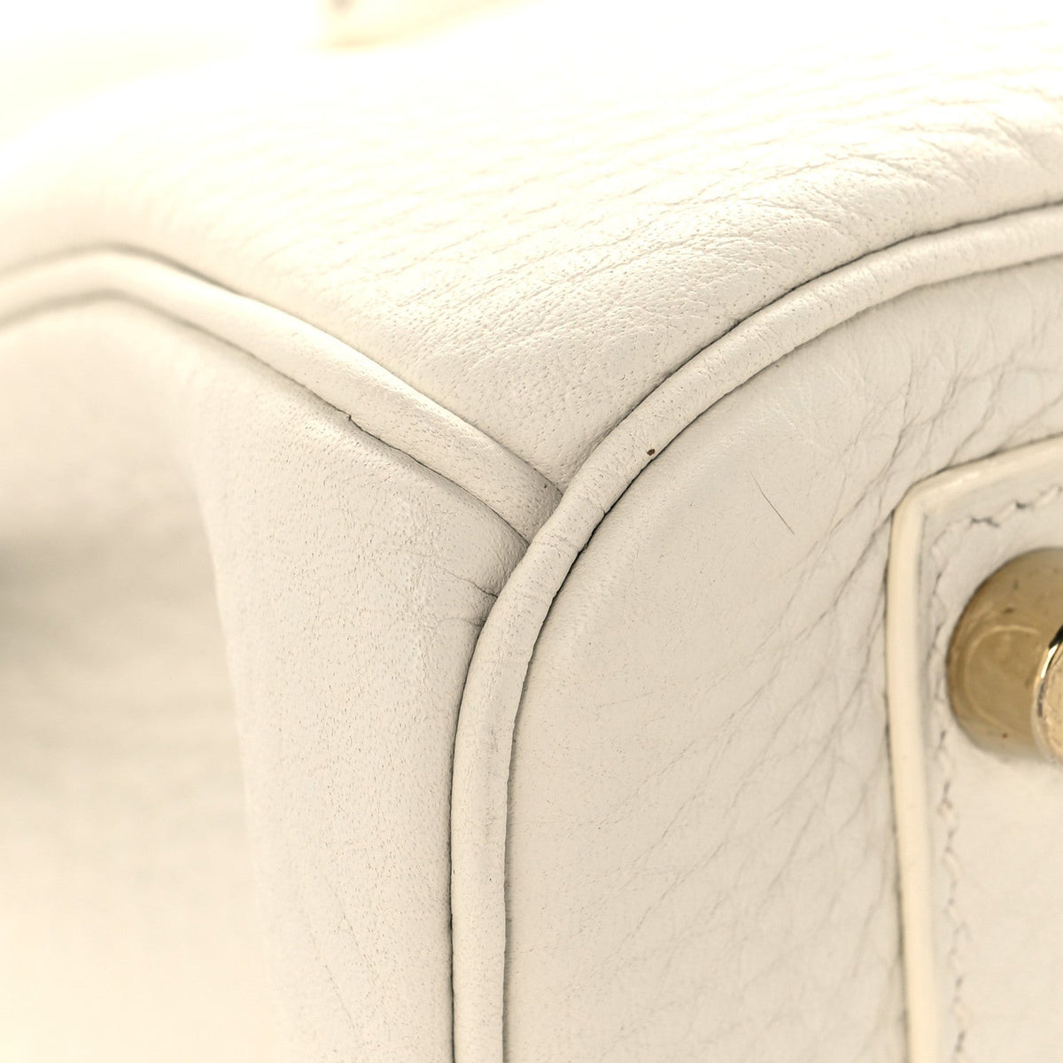Taurillon Clemence Birkin 30 White