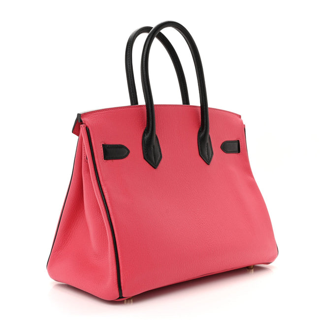 Chevre Mysore Horseshoe Birkin 30 Bougainvillea Black Main Image