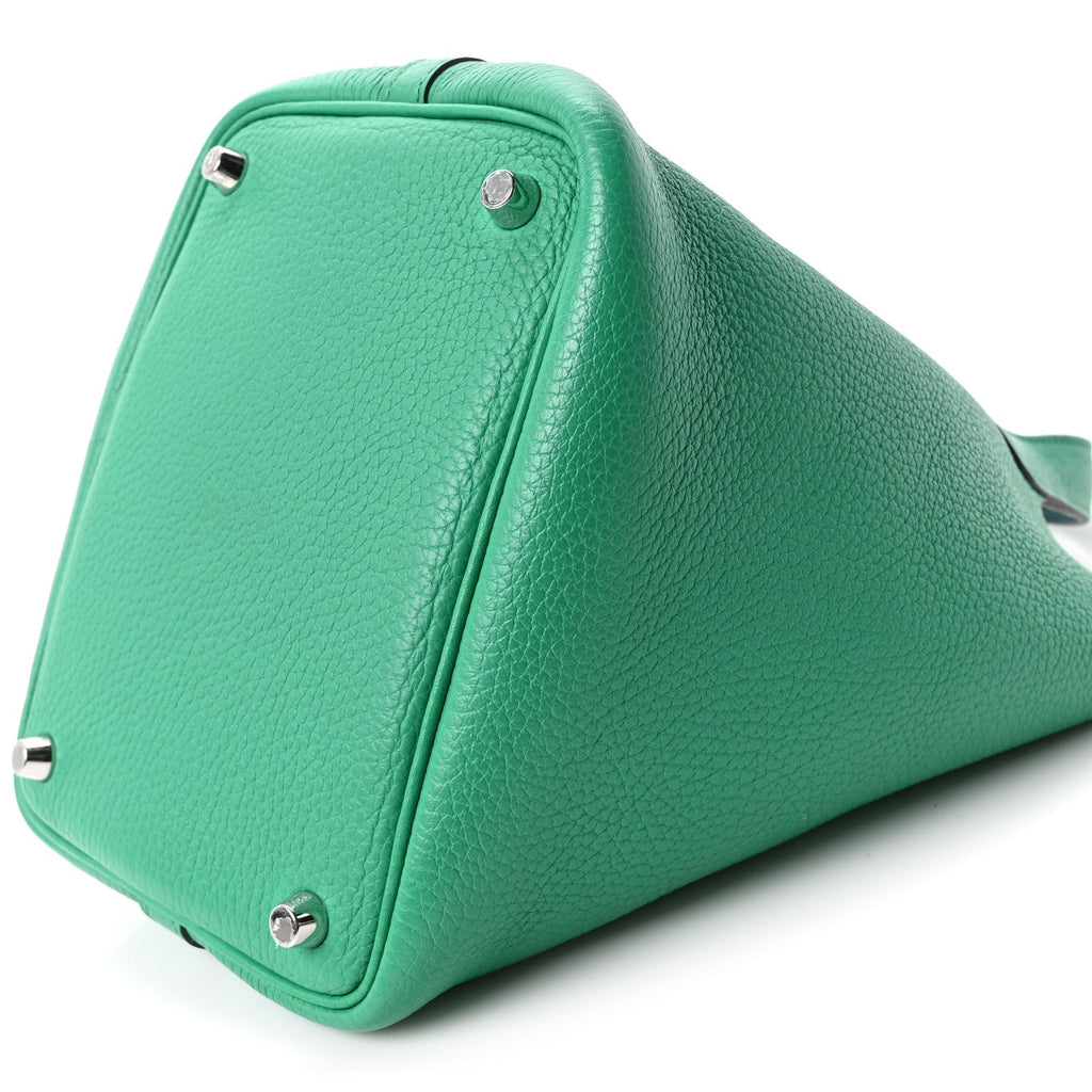 Taurillon Clemence Swift Eclat Picotin Lock 18 MM Menthe Vert Bosphore