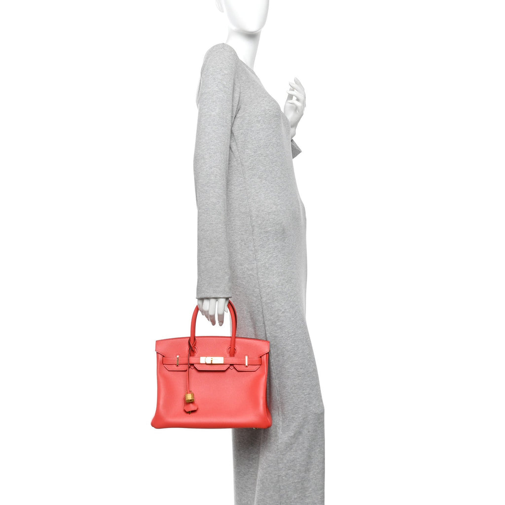 Epsom Birkin 30 Rouge Pivoine