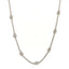 Metal CC Short Chain Necklace Silver