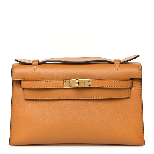 Swift Kelly Pochette Clutch Sesame Hover Image