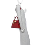 Epsom Kelly Sellier 28 Rouge Grenat