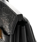 Togo Matte Alligator Birkin Touch 25 Black