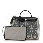Vache Hunter Toile Chaine D'Ancre Herbag Zip Retourne 31   PM Ecru Black