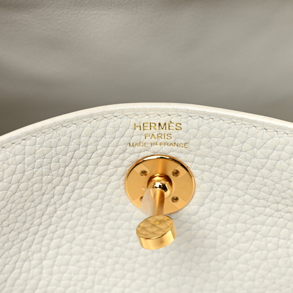 Taurillon Clemence Mini Lindy 20 New White