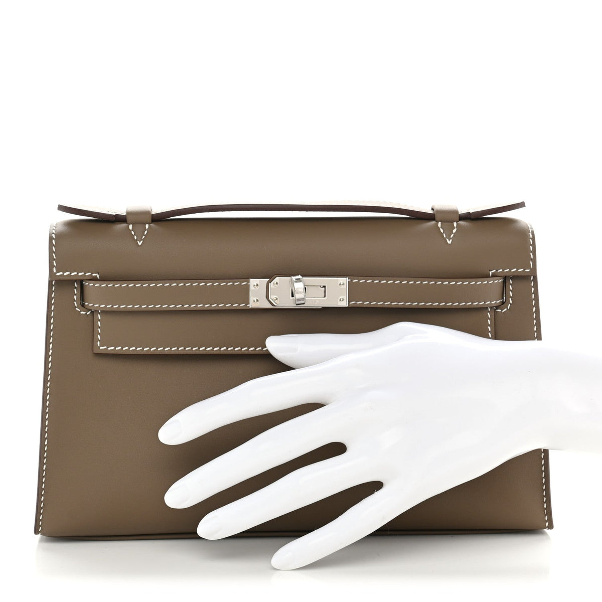 Swift Kelly Pochette Clutch Etoupe
