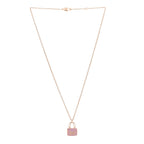 18K Rose Gold Pink Sapphire Constance Amulettes Pendant Necklace