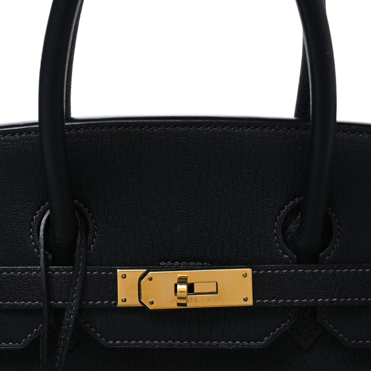 Chevre De Coromandel Birkin 35 Black