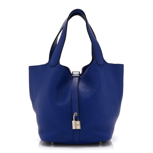 Taurillon Clemence Picotin Lock 22 MM Bleu Electrique Hover Image